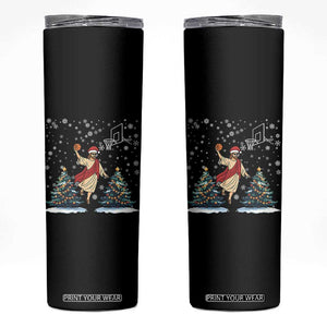 He Is Rizzin Skinny Tumbler Funny Christmas Slam Dunk Basketball Gift TS12 Black Print Your Wear