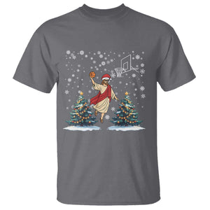 He Is Rizzin T Shirt Funny Christmas Slam Dunk Basketball Gift TS12 Charcoal Print Your Wear