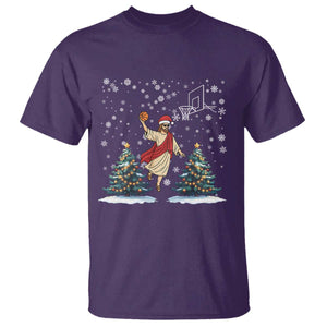 He Is Rizzin T Shirt Funny Christmas Slam Dunk Basketball Gift TS12 Purple Print Your Wear