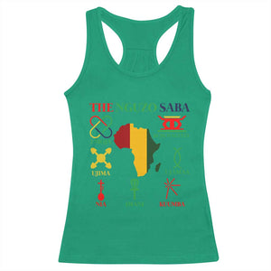 Nguzo Saba Seven Principles Racerback Tank Top Festival Of Lights African Heritage Gift - Print Your Wear