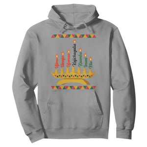 7 Principles Of Kwanzaa Hoodie Festival Of Lights African Heritage Gift TS12 Sport Gray Print Your Wear