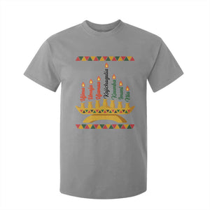 7 Principles Of Kwanzaa T Shirt For Kid Festival Of Lights African Heritage Gift TS12 Sport Gray Print Your Wear