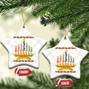 7 Principles Of Kwanzaa Ceramic Ornament Festival Of Lights African Heritage Gift TS12 Print Your Wear