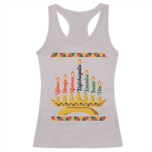 7 Principles Of Kwanzaa Racerback Tank Top Festival Of Lights African Heritage Gift - Print Your Wear
