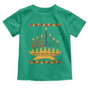 7 Principles Of Kwanzaa Toddler T Shirt Festival Of Lights African Heritage Gift - Print Your Wear
