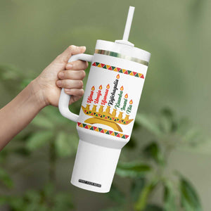 7 Principles Of Kwanzaa Tumbler With Handle Festival Of Lights African Heritage Gift TS12 Print Your Wear