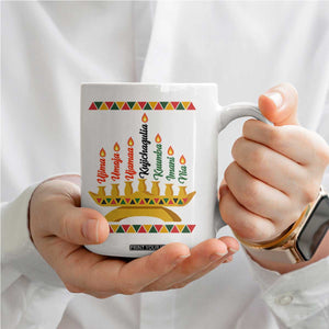 7 Principles Of Kwanzaa Coffee Mug Festival Of Lights African Heritage Gift - Print Your Wear