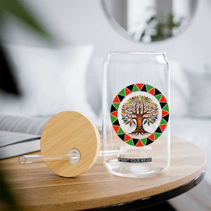 Kwanzaa Tree Of Life Glass Can African American Holiday Gift TS12 Print Your Wear