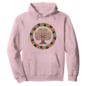 Kwanzaa Tree Of Life Hoodie African American Holiday Gift TS12 Light Pink Print Your Wear