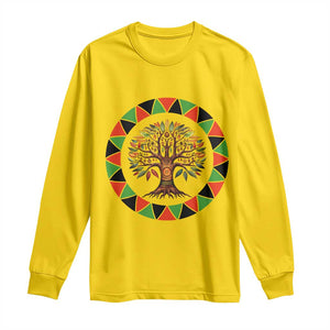 Kwanzaa Tree Of Life Long Sleeve Shirt African American Holiday Gift TS12 Daisy Print Your Wear
