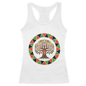 Kwanzaa Tree Of Life Racerback Tank Top African American Holiday Gift - Print Your Wear