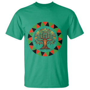 Kwanzaa Tree Of Life T Shirt African American Holiday Gift TS12 Irish Green Print Your Wear