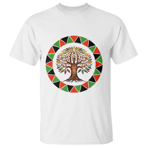 Kwanzaa Tree Of Life T Shirt African American Holiday Gift TS12 White Print Your Wear