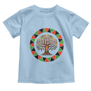 Kwanzaa Tree Of Life Toddler T Shirt African American Holiday Gift TS12 Light Blue Print Your Wear