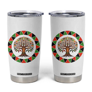 Kwanzaa Tree Of Life Tumbler Cup African American Holiday Gift - Print Your Wear