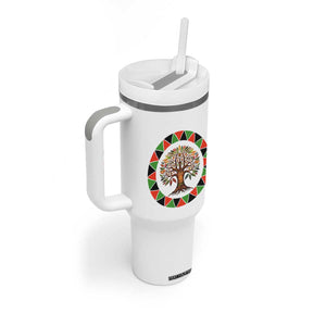 Kwanzaa Tree Of Life Tumbler With Handle African American Holiday Gift - Print Your Wear