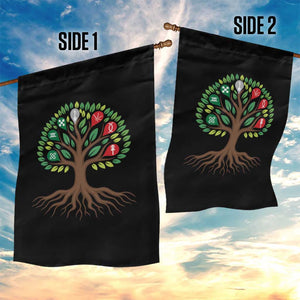 Seven Candles Of Kwanzaa Tree Of Life Garden Flag African Heritage Gift TS12 Print Your Wear