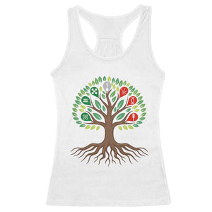 Seven Candles Of Kwanzaa Tree Of Life Racerback Tank Top African Heritage Gift TS12 White Print Your Wear
