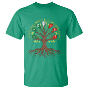 Seven Candles Of Kwanzaa Tree Of Life T Shirt African Heritage Gift TS12 Irish Green Print Your Wear