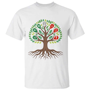 Seven Candles Of Kwanzaa Tree Of Life T Shirt African Heritage Gift TS12 White Print Your Wear