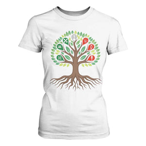 Seven Candles Of Kwanzaa Tree Of Life T Shirt For Women African Heritage Gift TS12 White Print Your Wear