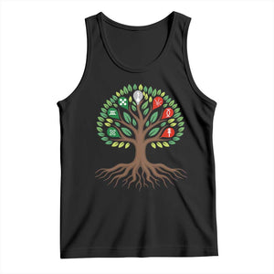 Seven Candles Of Kwanzaa Tree Of Life Tank Top African Heritage Gift TS12 Black Print Your Wear