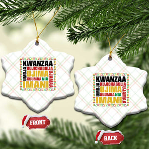 Nguzo Saba Seven Principles Ceramic Ornament African Heritage Celebration Gift TS12 Print Your Wear