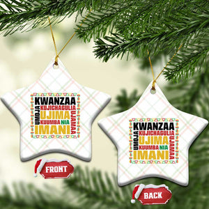 Nguzo Saba Seven Principles Ceramic Ornament African Heritage Celebration Gift - Print Your Wear