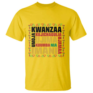Nguzo Saba Seven Principles T Shirt African Heritage Celebration Gift TS12 Daisy Print Your Wear