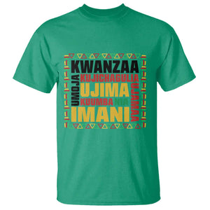 Nguzo Saba Seven Principles T Shirt African Heritage Celebration Gift TS12 Irish Green Print Your Wear