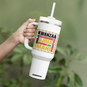 Nguzo Saba Seven Principles Tumbler With Handle African Heritage Celebration Gift TS12 Print Your Wear