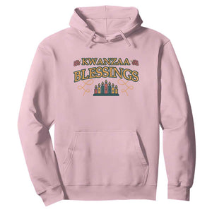 Kwanzaa Blessings Hoodie African Heritage Celebration Gift TS12 Light Pink Print Your Wear
