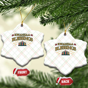 Kwanzaa Blessings Ceramic Ornament African Heritage Celebration Gift - Print Your Wear