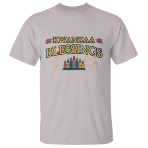 Kwanzaa Blessings T Shirt African Heritage Celebration Gift TS12 Ice Gray Print Your Wear