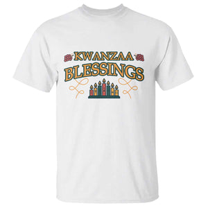 Kwanzaa Blessings T Shirt African Heritage Celebration Gift TS12 White Print Your Wear