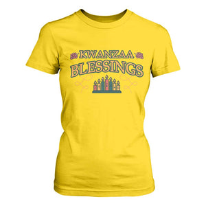 Kwanzaa Blessings T Shirt For Women African Heritage Celebration Gift TS12 Daisy Print Your Wear