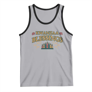 Kwanzaa Blessings Tank Top African Heritage Celebration Gift TS12 Athletic Heather Black Print Your Wear