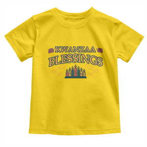 Kwanzaa Blessings Toddler T Shirt African Heritage Celebration Gift - Print Your Wear