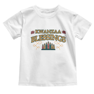 Kwanzaa Blessings Toddler T Shirt African Heritage Celebration Gift TS12 White Print Your Wear