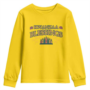 Kwanzaa Blessings Youth Sweatshirt African Heritage Celebration Gift TS12 Daisy Print Your Wear