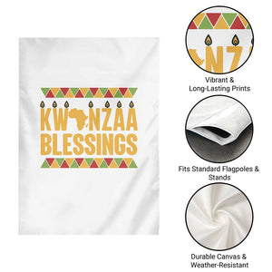 Kwanzaa Blessings Garden Flag Kinara Light African Heritage Gift TS12 Print Your Wear