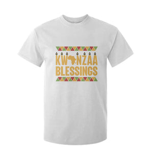 Kwanzaa Blessings T Shirt For Kid Kinara Light African Heritage Gift TS12 White Print Your Wear