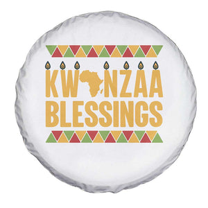 Kwanzaa Blessings Spare Tire Cover Kinara Light African Heritage Gift TS12 Print Your Wear