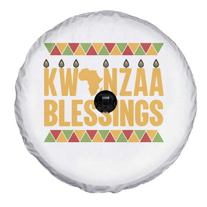 Kwanzaa Blessings Spare Tire Cover Kinara Light African Heritage Gift TS12 Print Your Wear