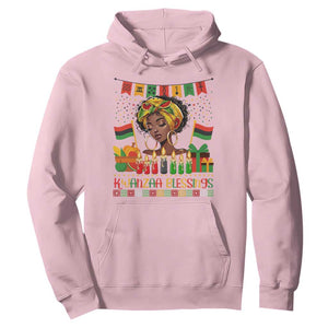Kwanzaa Blessings African Woman Hoodie Umoja Seven Principles Family Gift TS12 Light Pink Print Your Wear