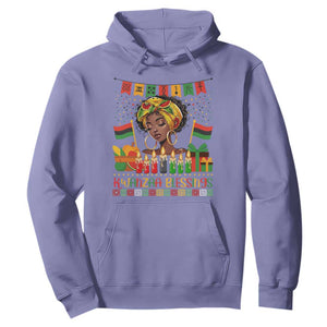 Kwanzaa Blessings African Woman Hoodie Umoja Seven Principles Family Gift TS12 Violet Print Your Wear