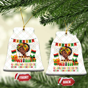 Kwanzaa Blessings African Woman Ceramic Ornament Umoja Seven Principles Family Gift TS12 Print Your Wear