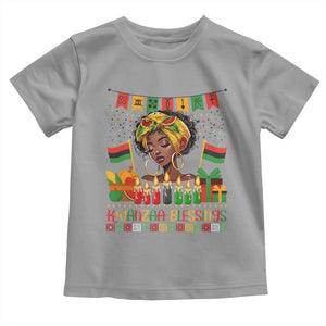 Kwanzaa Blessings African Woman Toddler T Shirt Umoja Seven Principles Family Gift TS12 Sport Gray Print Your Wear