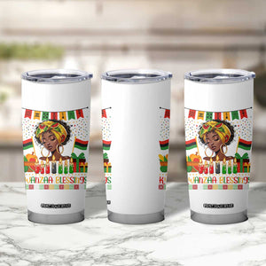 Kwanzaa Blessings African Woman Tumbler Cup Umoja Seven Principles Family Gift TS12 Print Your Wear