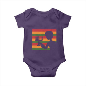 Kwanzaa Umoja Family African Woman Seven Principles Gift Baby Onesie TS12 Purple Print Your Wear